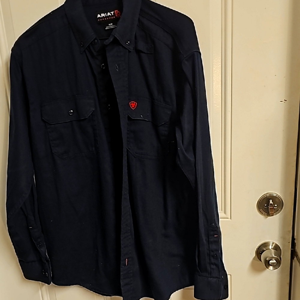 Ariat FR Solid Work Shirt, Navy